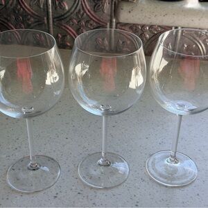 Mikasa Clear Crystal Balloon Wine Glasses - Set of 3